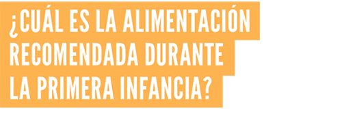 NUTRICIÓN PARA PRIMERA INFANCIA EN LAS ESCUELAS