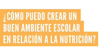 NUTRICIÓN PARA PRIMERA INFANCIA EN LAS ESCUELAS